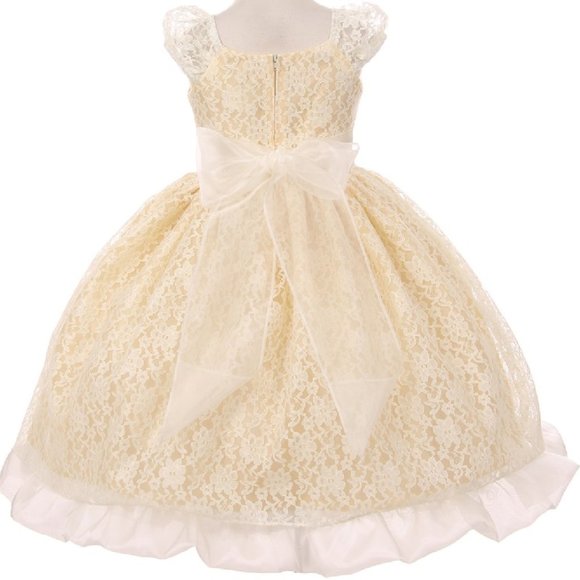 Big Girls Glitter Rhinestone Bouffant Holiday Easter Flower Girl Dress Chrsitmas - Picture 2 of 3